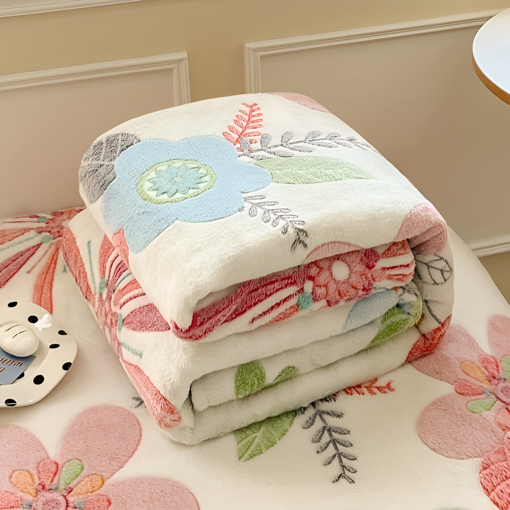 All-Season Coral Fleece Kusheldecke - Weiche, Maschinenwaschbare Decke für Zuhause, Büro und als Geschenk