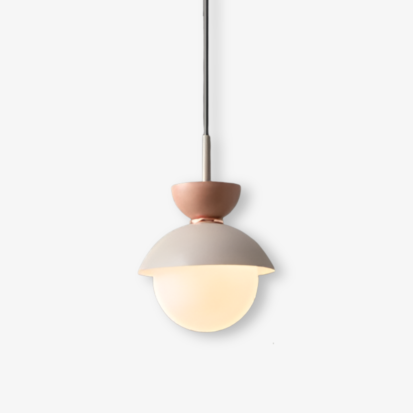 AluGlobe - Moderne Aluminium Makaron Deckenleuchte