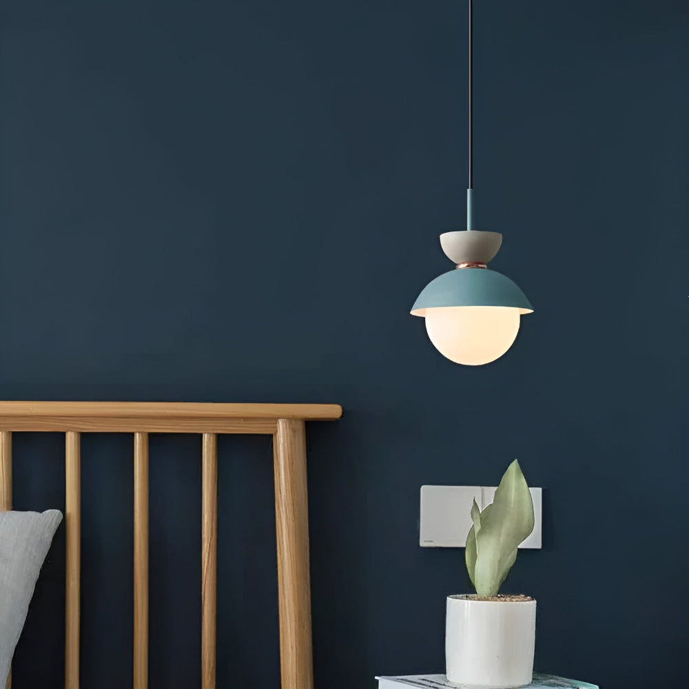 AluGlobe - Moderne Aluminium Makaron Deckenleuchte
