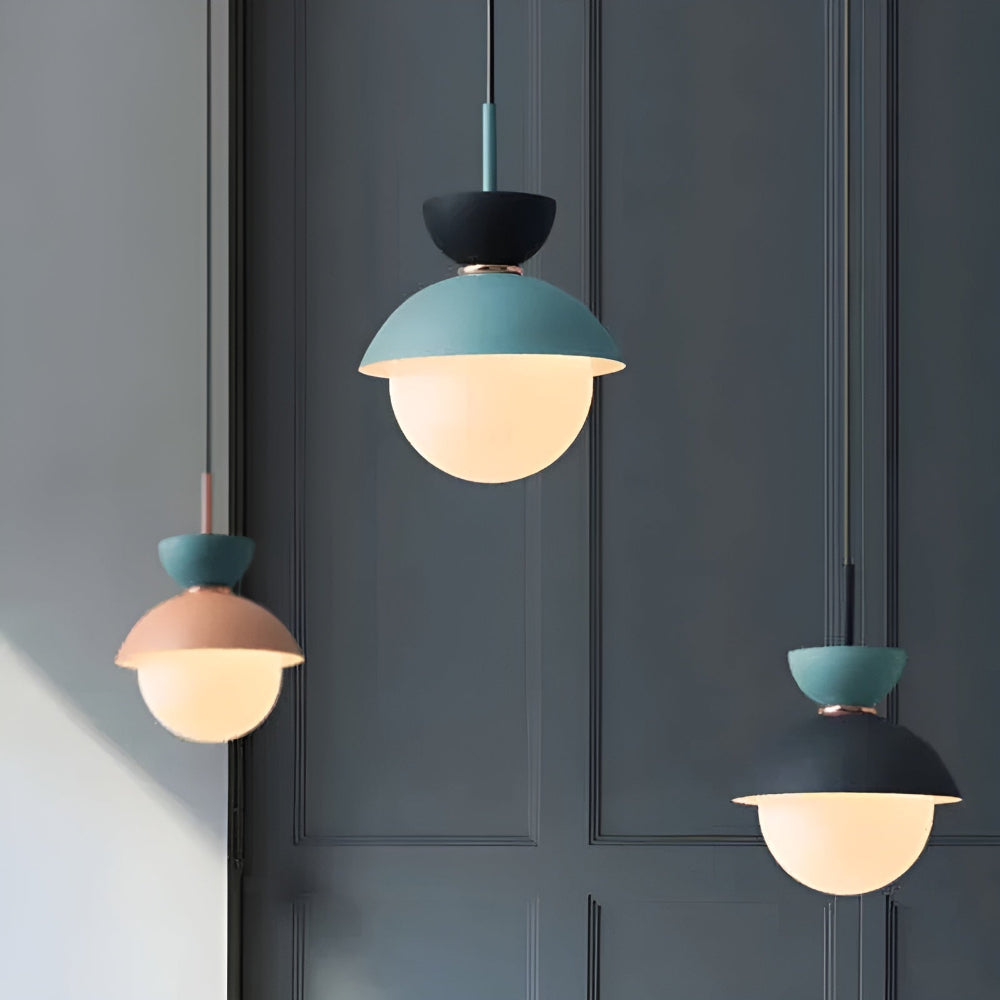 AluGlobe - Moderne Aluminium Makaron Deckenleuchte