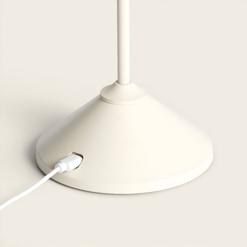 AluBrite -Aluminium LED Regenschirm Lampe - Touch Dimmer & USB Wiederaufladbar
