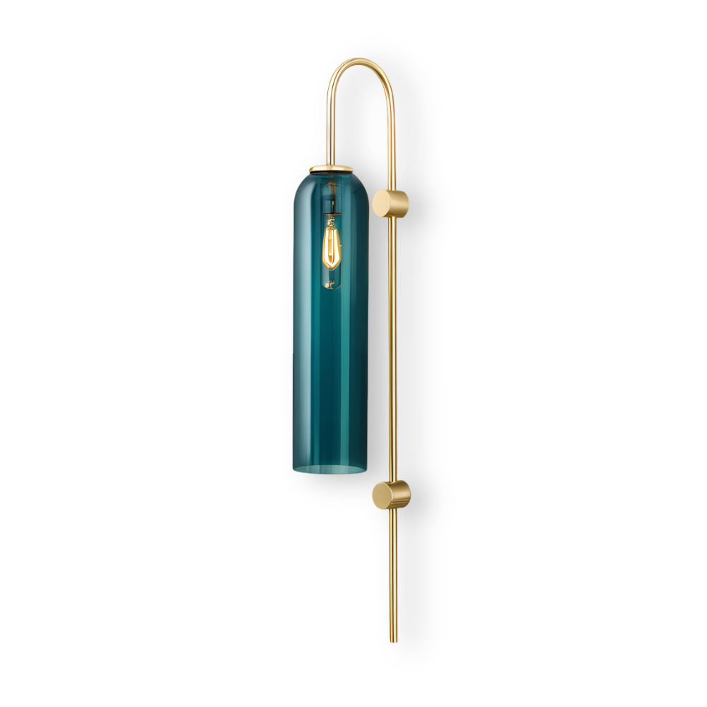 Archy Wandleuchte - Blaue & Weiße Glasröhre Wandleuchte - Nordisches Wandleuchten Design - Dekor Wandleuchten LED