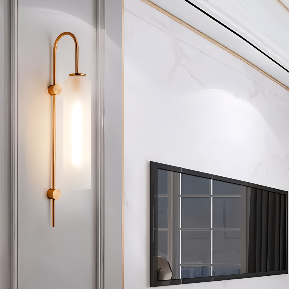Archy Wandleuchte - Blaue & Weiße Glasröhre Wandleuchte - Nordisches Wandleuchten Design - Dekor Wandleuchten LED