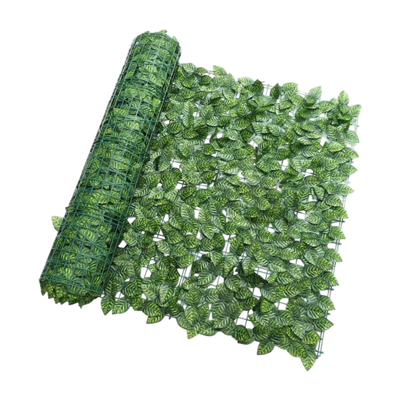 Künstlicher Grüner Sichtschutzzaun - 1M/3M Dekorative Blätter für Garten & Balkon