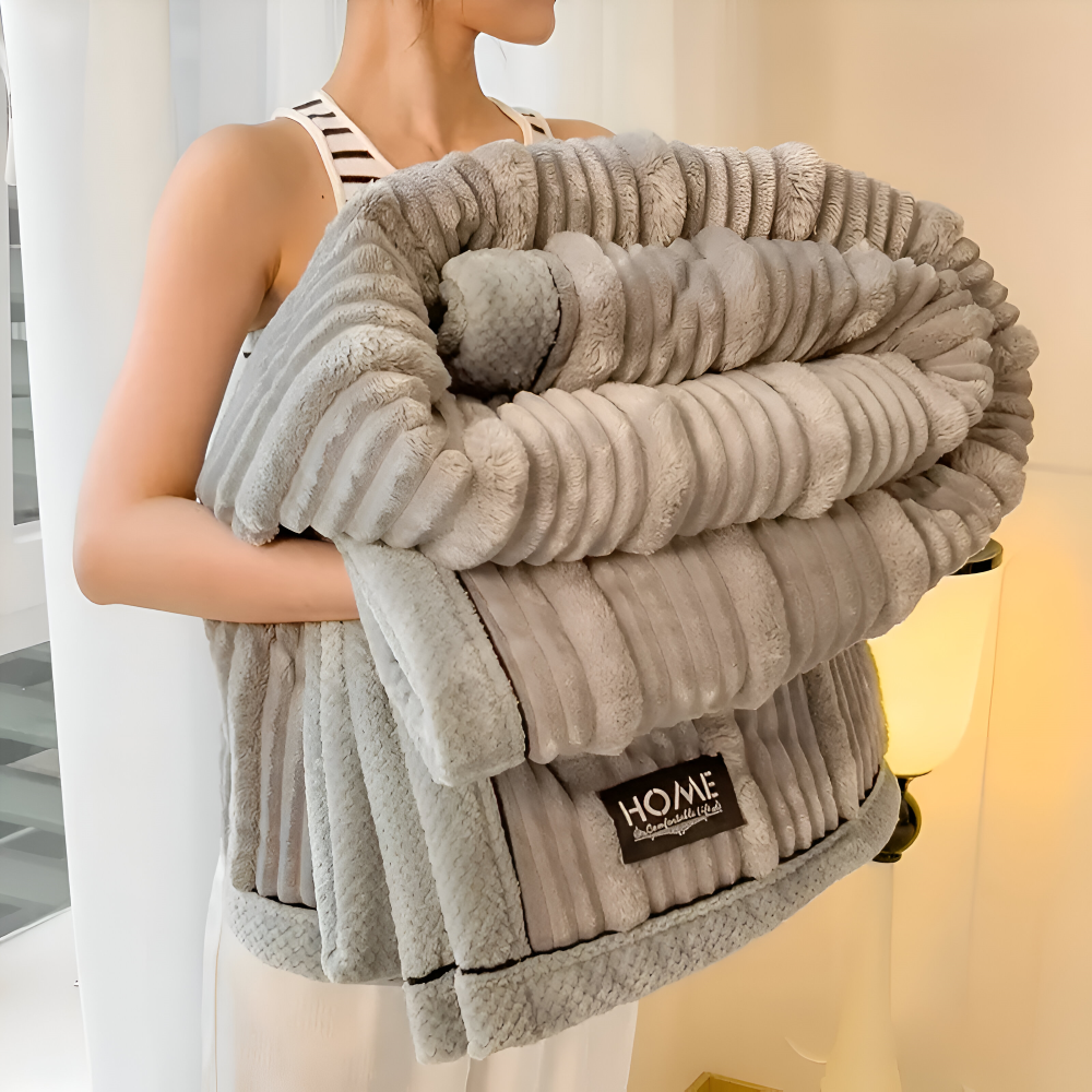 ArtisStriped Plaid - Langlebige, Warme und Stilvolle Vintage Knit Fleecedecke