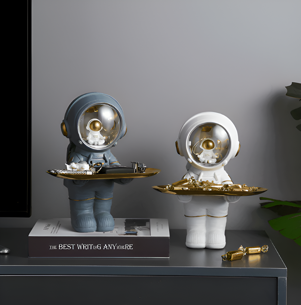 AstroTray - Astronauten- Storage Tray mit Kunstharzoberfläche