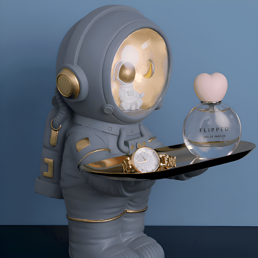AstroTray - Astronauten- Storage Tray mit Kunstharzoberfläche
