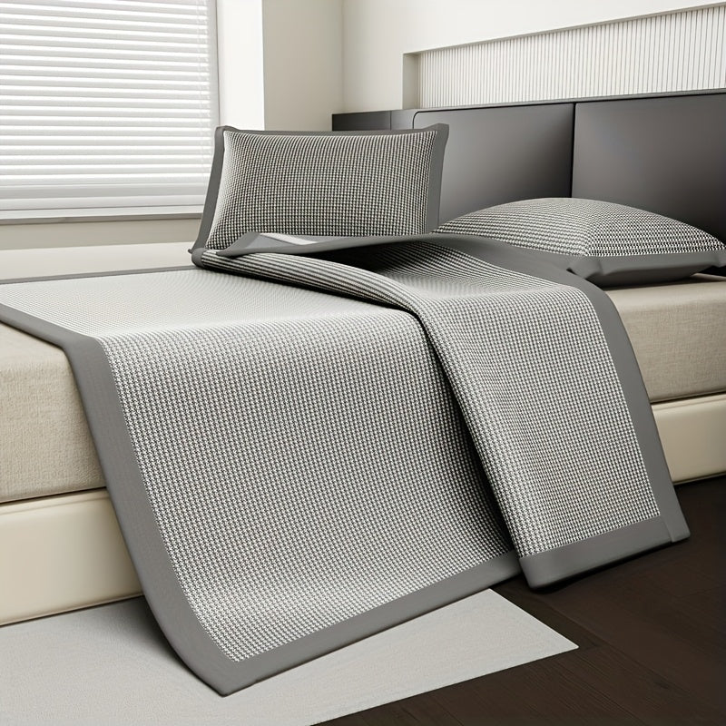 Atmungsaktiver Kühlender Matratzenschoner Set - Eisseidenfaser 180x200 für Sommerkomfort 0