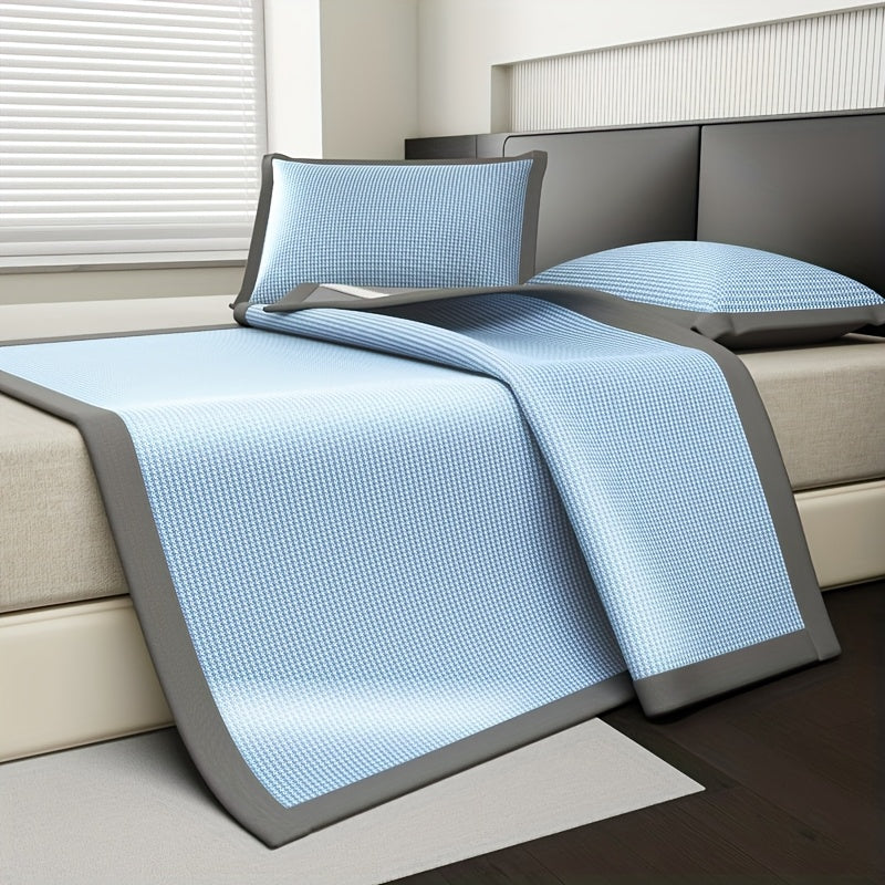 Atmungsaktiver Kühlender Matratzenschoner Set - Eisseidenfaser 180x200 für Sommerkomfort 2