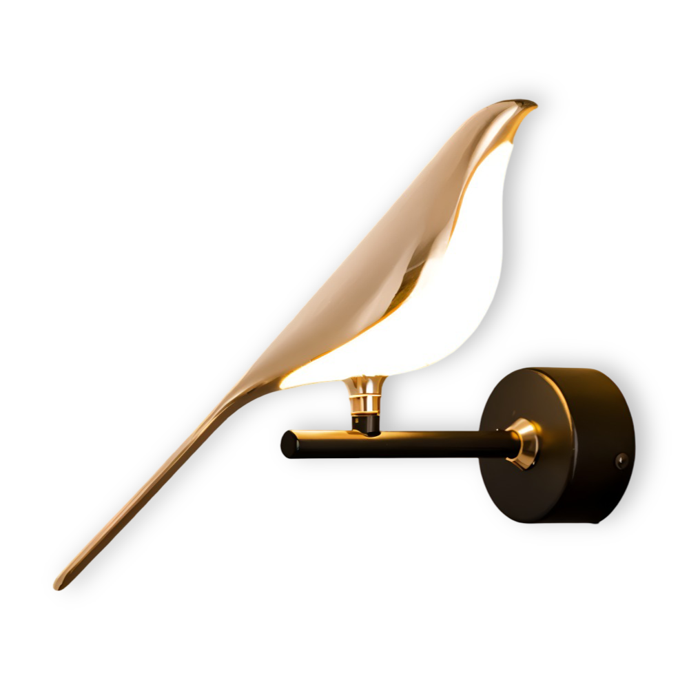 Aves Glow - Goldener Vogel Drehbare Wandleuchte - Dekorative Wandleuchte LED