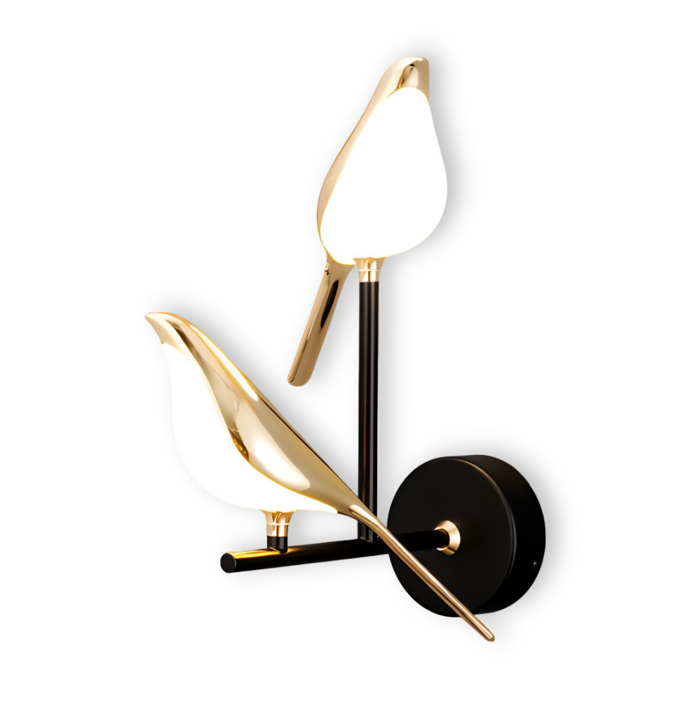 Aves Glow - Goldener Vogel Drehbare Wandleuchte - Dekorative Wandleuchte LED