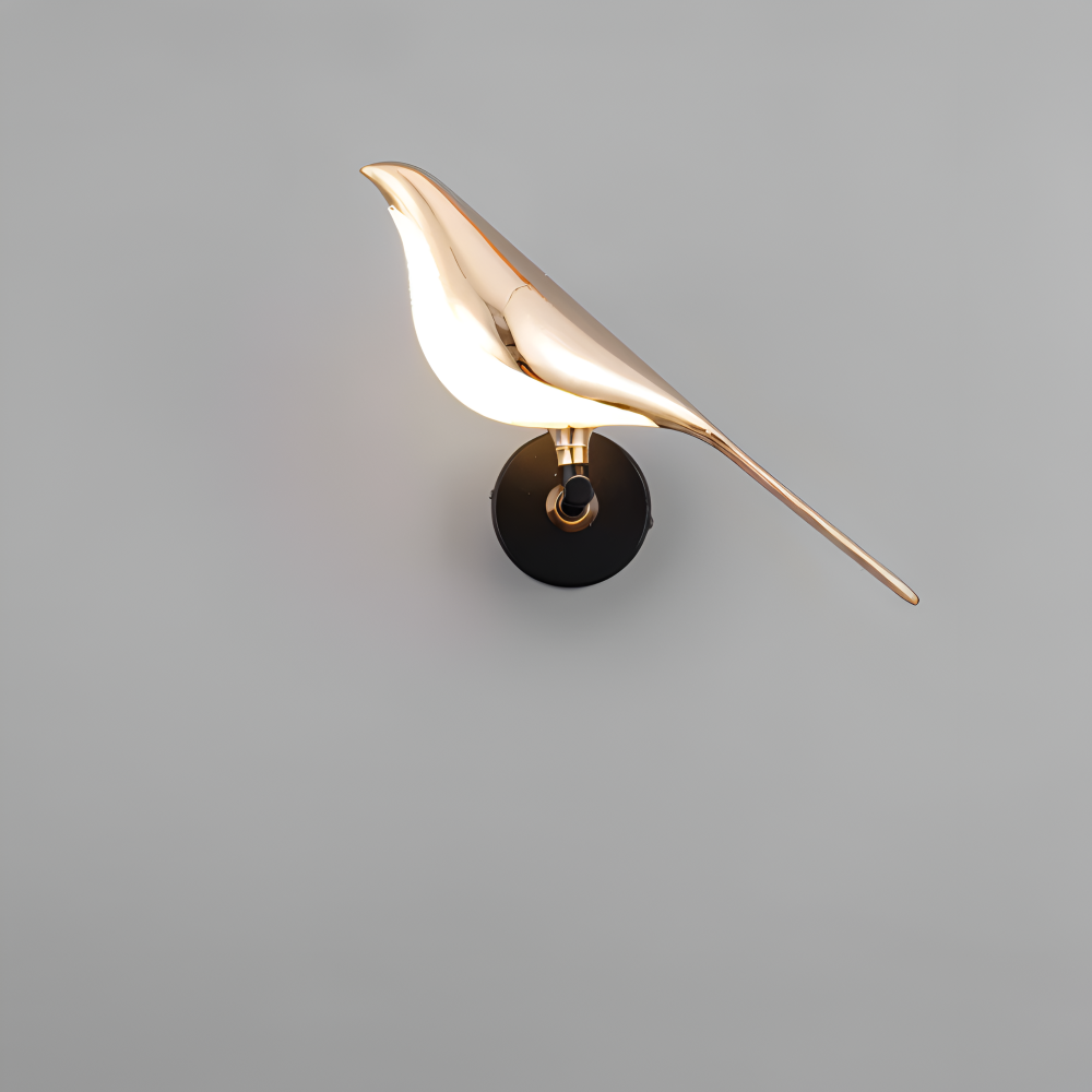 Aves Glow - Goldener Vogel Drehbare Wandleuchte - Dekorative Wandleuchte LED