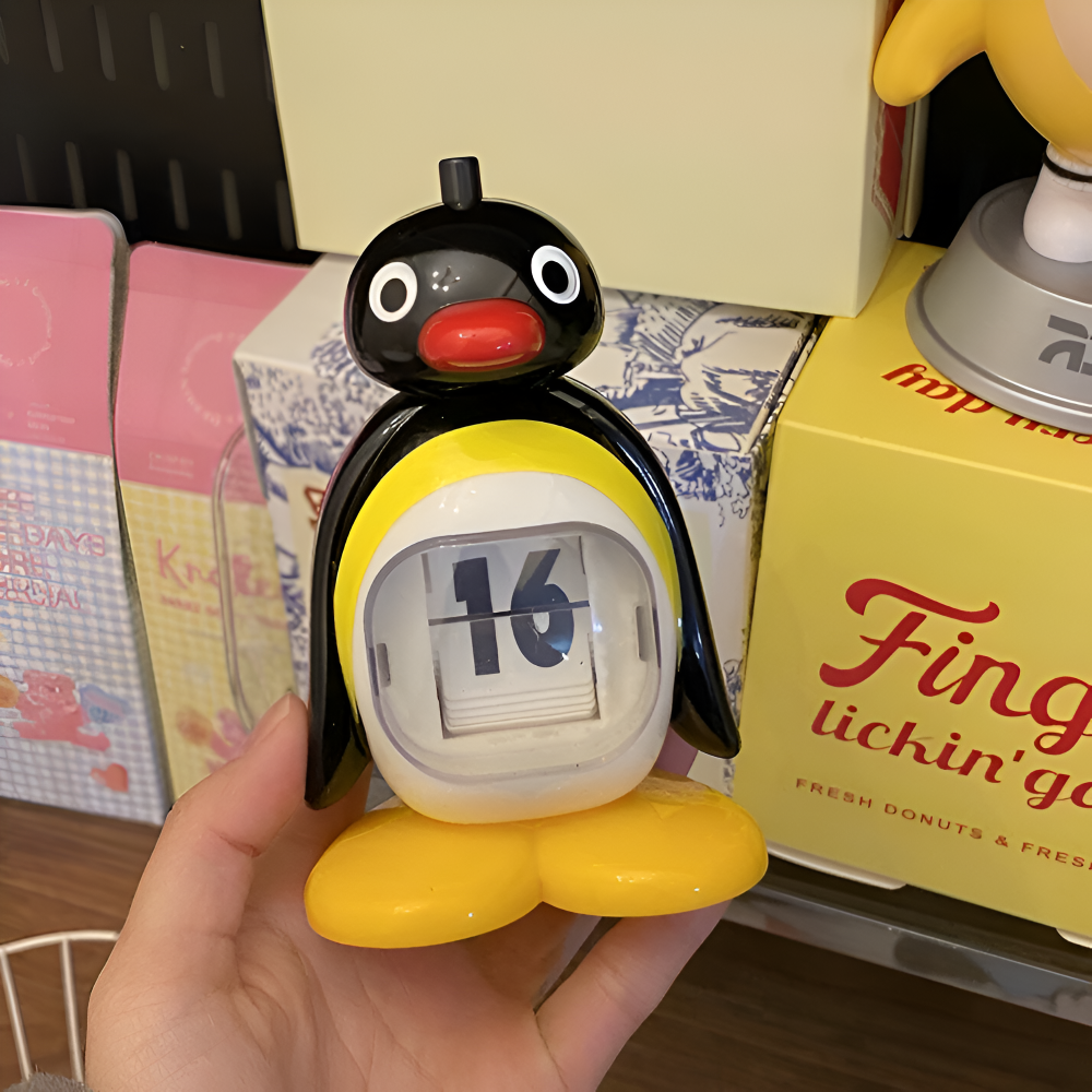 B/W Hue Penguin Kalender - Charmante Tischdekoration und Funktioneller Date Tracker
