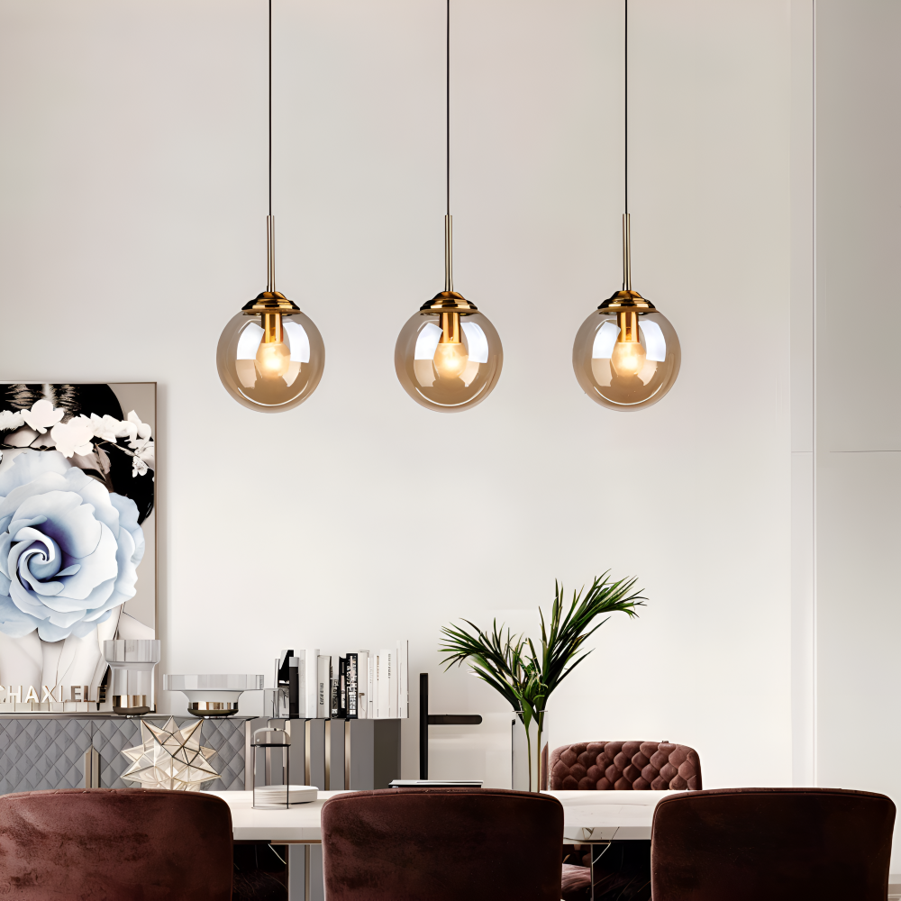 BalLoft Pendelleuchte - Nordische LED Glas Hängelampe - Dekorative Beleuchtung