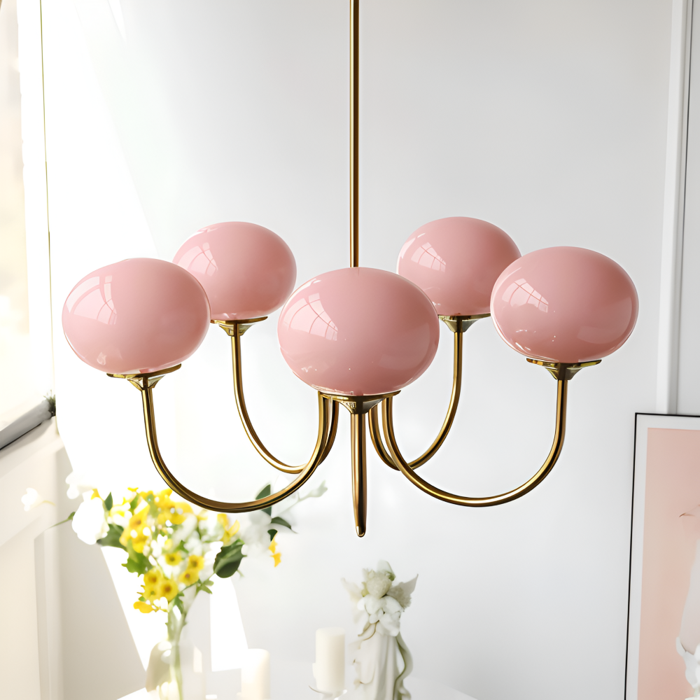 BeadGlitz Deckenleuchte - Marshmallow Bubble Kronleuchter - Glänzende Globe Pendelleuchte
