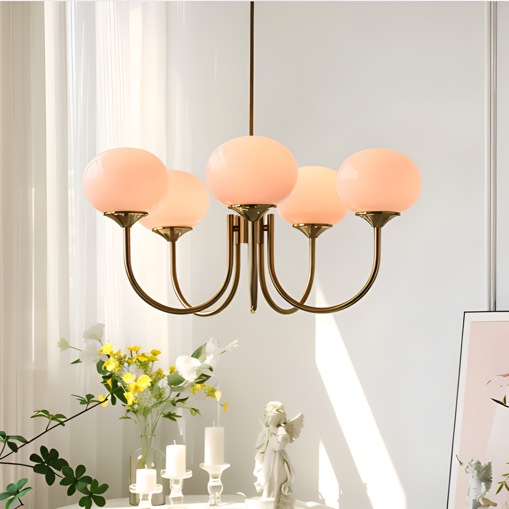 BeadGlitz Deckenleuchte - Marshmallow Bubble Kronleuchter - Glänzende Globe Pendelleuchte