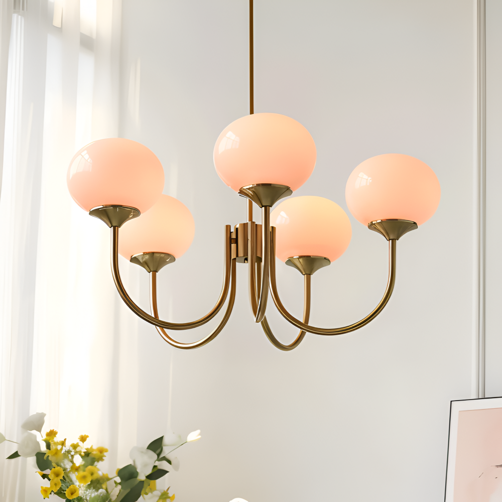 BeadGlitz Deckenleuchte - Marshmallow Bubble Kronleuchter - Glänzende Globe Pendelleuchte