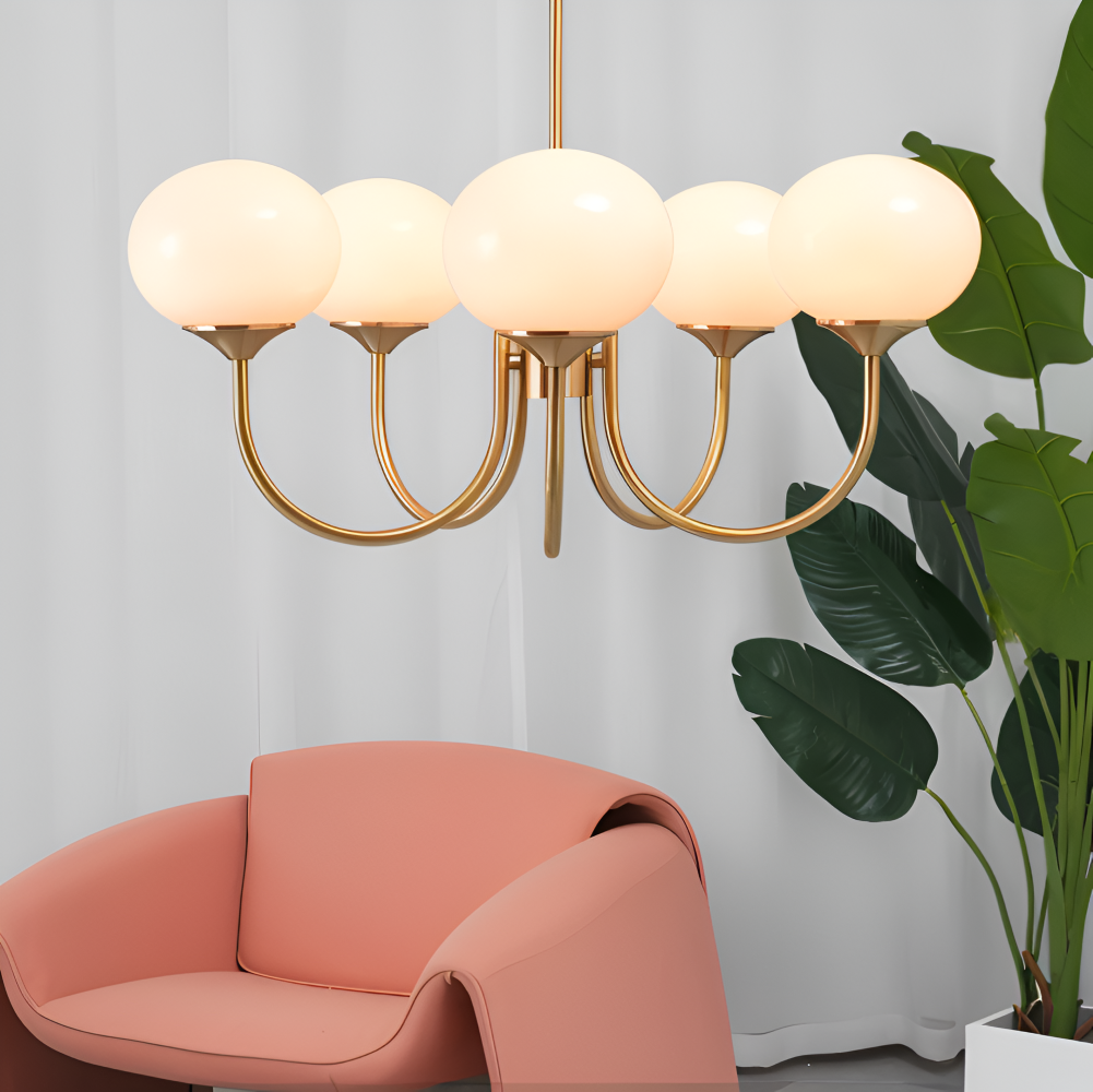 BeadGlitz Deckenleuchte - Marshmallow Bubble Kronleuchter - Glänzende Globe Pendelleuchte