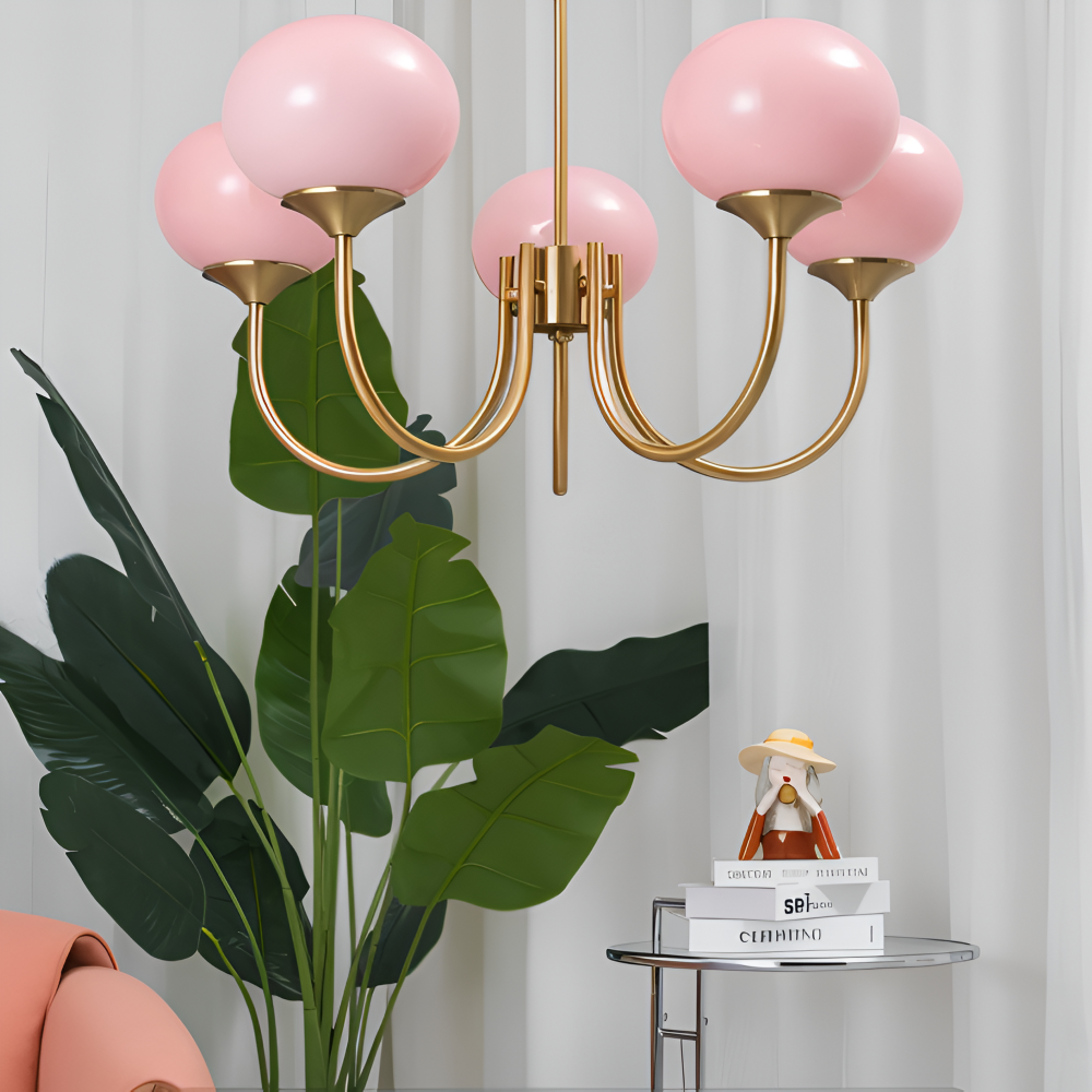 BeadGlitz Deckenleuchte - Marshmallow Bubble Kronleuchter - Glänzende Globe Pendelleuchte