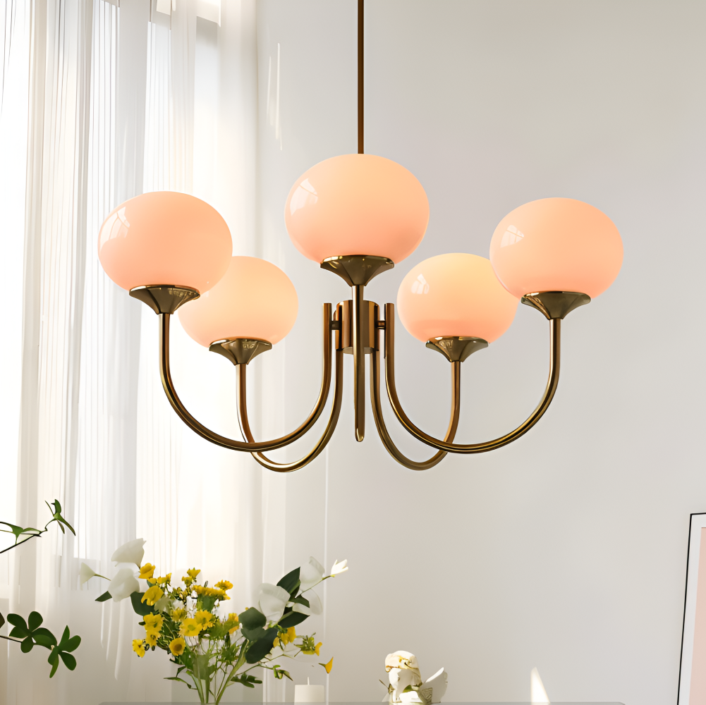 BeadGlitz Deckenleuchte - Marshmallow Bubble Kronleuchter - Glänzende Globe Pendelleuchte