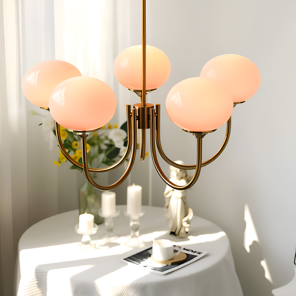 BeadGlitz Deckenleuchte - Marshmallow Bubble Kronleuchter - Glänzende Globe Pendelleuchte