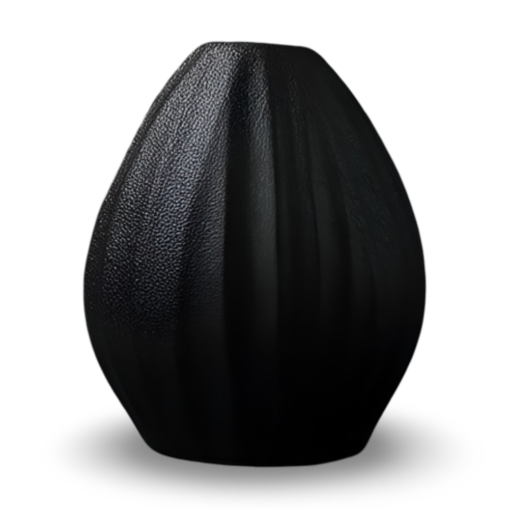 BlackCraft Vase - Ästhetisch Texturierte Keramikvasen für Blumen