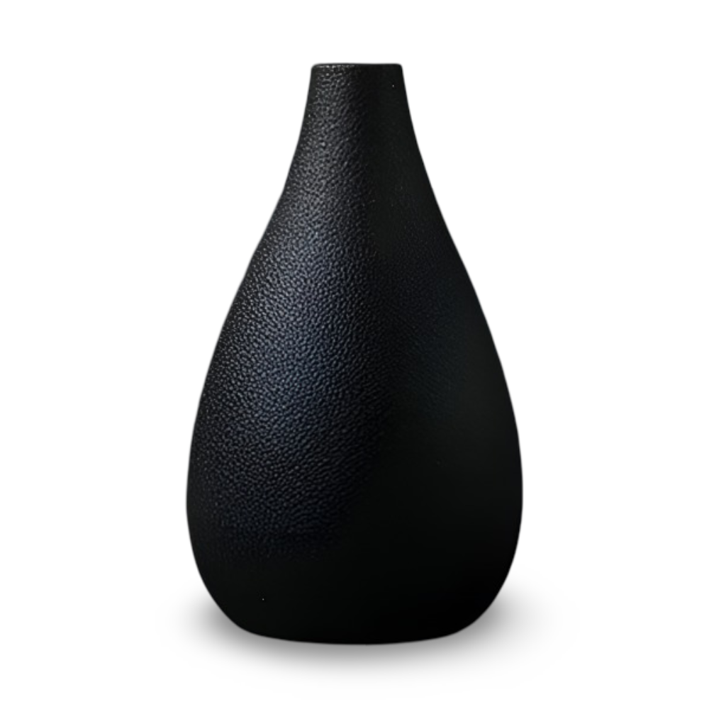 BlackCraft Vase - Ästhetisch Texturierte Keramikvasen für Blumen