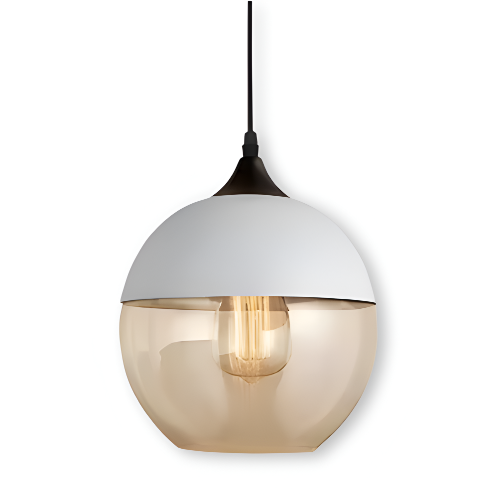 Schwarz/Weiß Glas Deckenleuchten -  Zeitgenössische Pendelleuchte für Stilvolle Wohnkultur