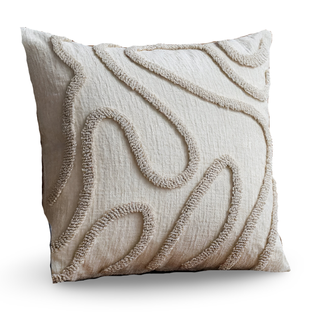 Bohemian Chenille Kissenbezug mit weichen Geometrischen Mustern für Sofa und Wohnzimmerdekoration