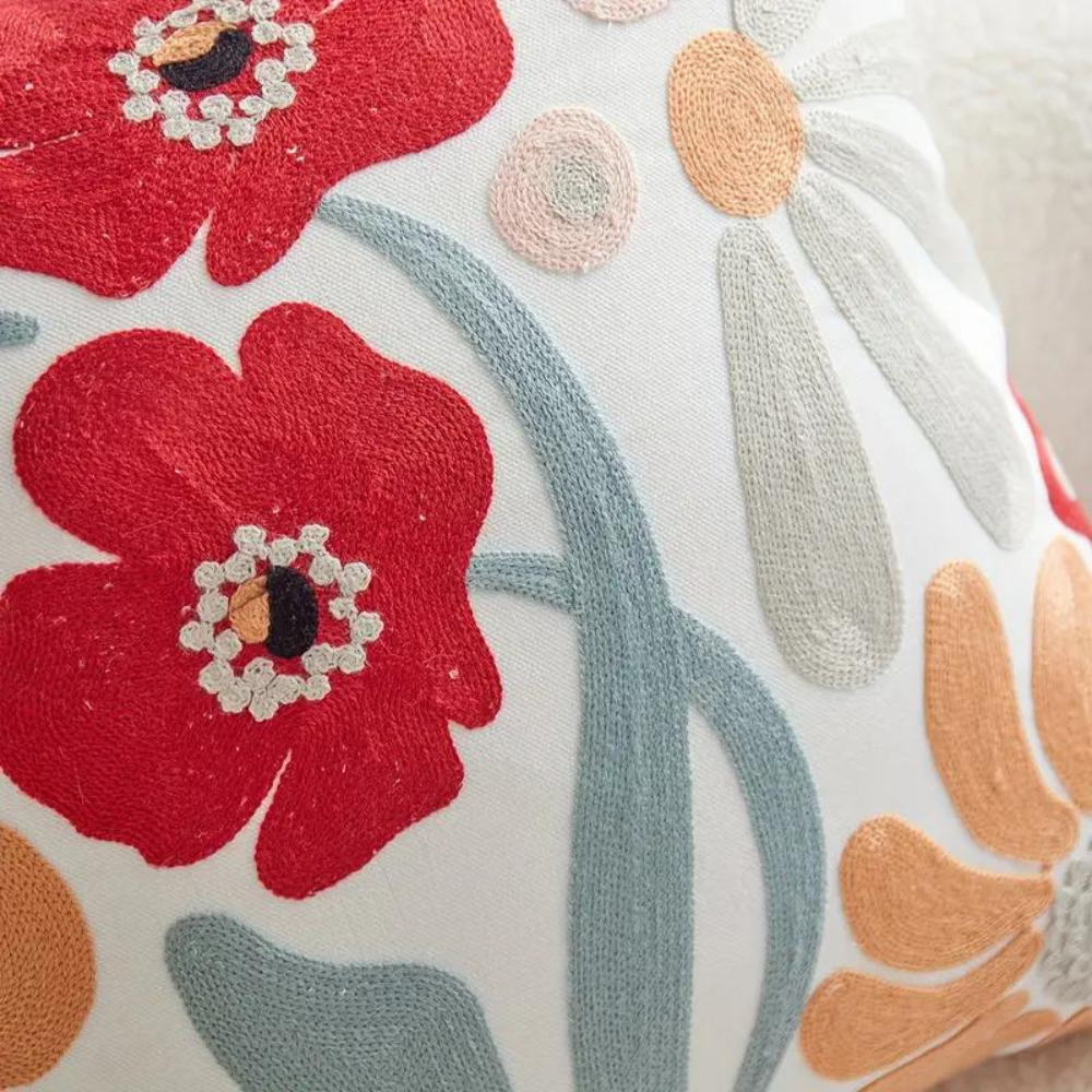 Botanical Kissenbezug - Weiche Mikrofaser Baumwolle in Gelb für Sofas und Sessel 8
