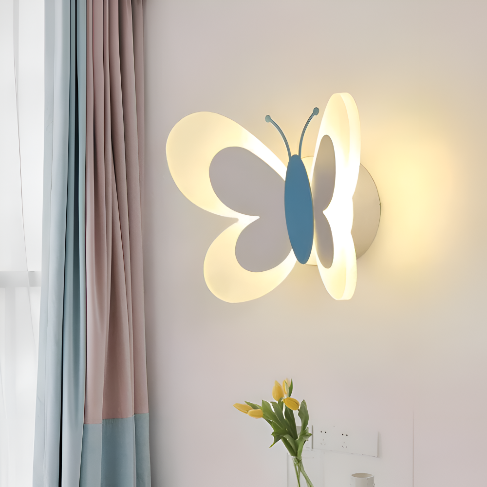 BrilliButterfly Wandleuchte - Charmante Acryl Schmetterling Wandleuchte - Bunte Wandleuchten LED Indoor