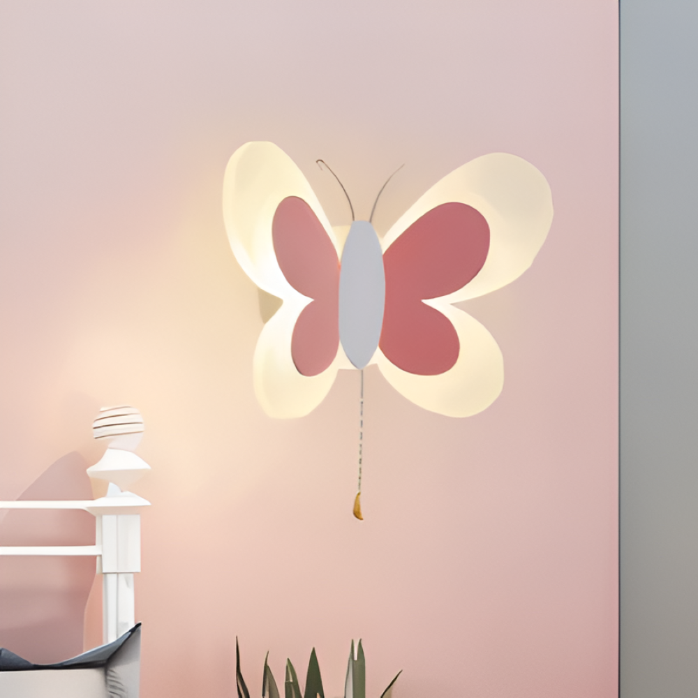 BrilliButterfly Wandleuchte - Charmante Acryl Schmetterling Wandleuchte - Bunte Wandleuchten LED Indoor