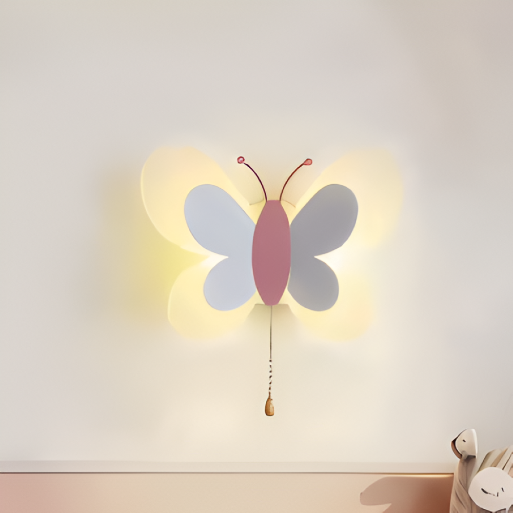 BrilliButterfly Wandleuchte - Charmante Acryl Schmetterling Wandleuchte - Bunte Wandleuchten LED Indoor