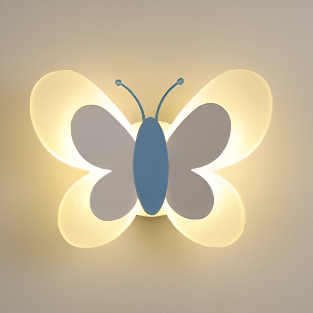 BrilliButterfly Wandleuchte - Charmante Acryl Schmetterling Wandleuchte - Bunte Wandleuchten LED Indoor