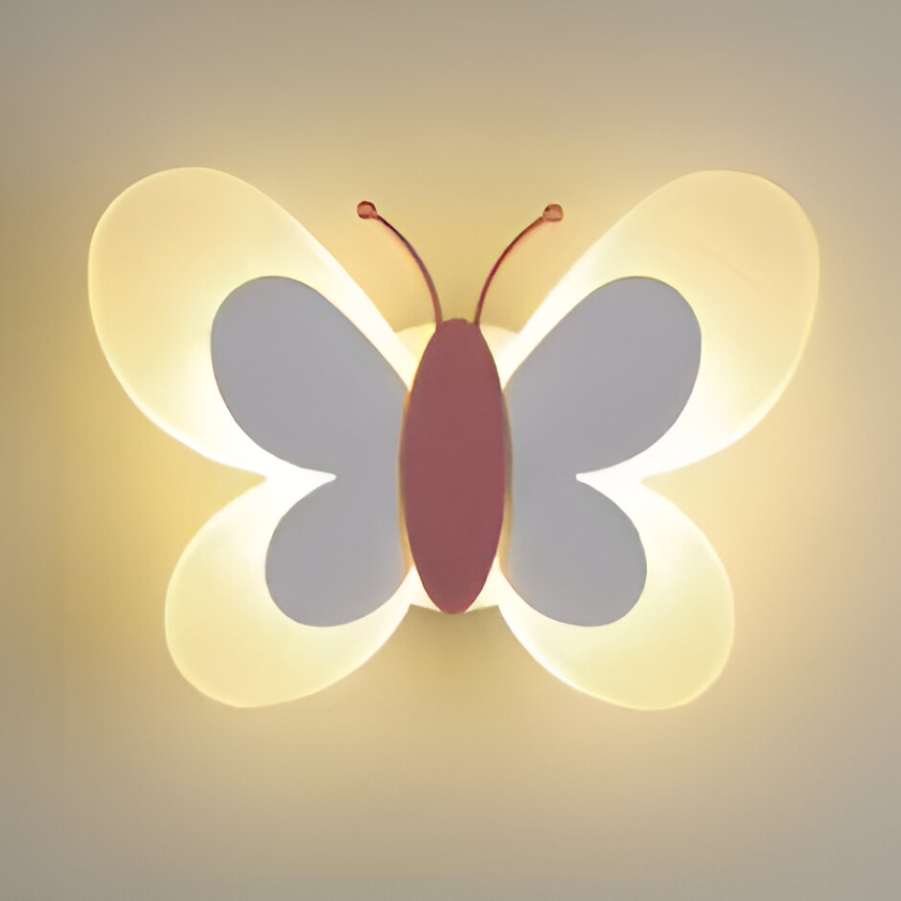 BrilliButterfly Wandleuchte - Charmante Acryl Schmetterling Wandleuchte - Bunte Wandleuchten LED Indoor