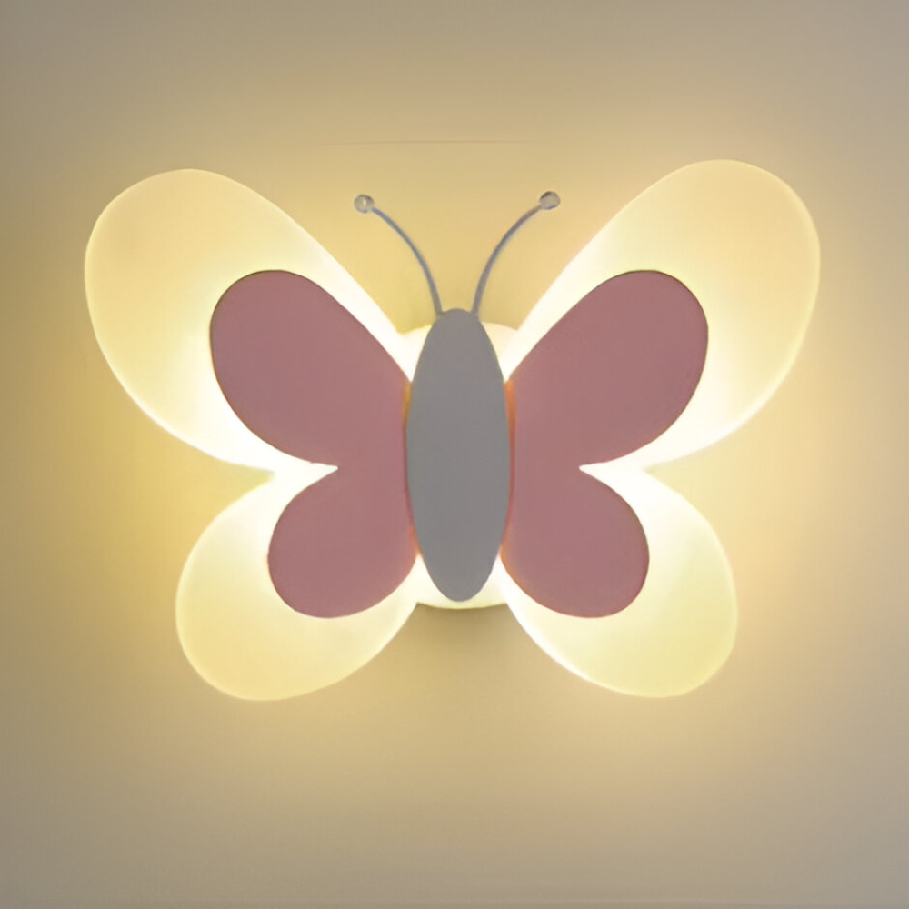 BrilliButterfly Wandleuchte - Charmante Acryl Schmetterling Wandleuchte - Bunte Wandleuchten LED Indoor