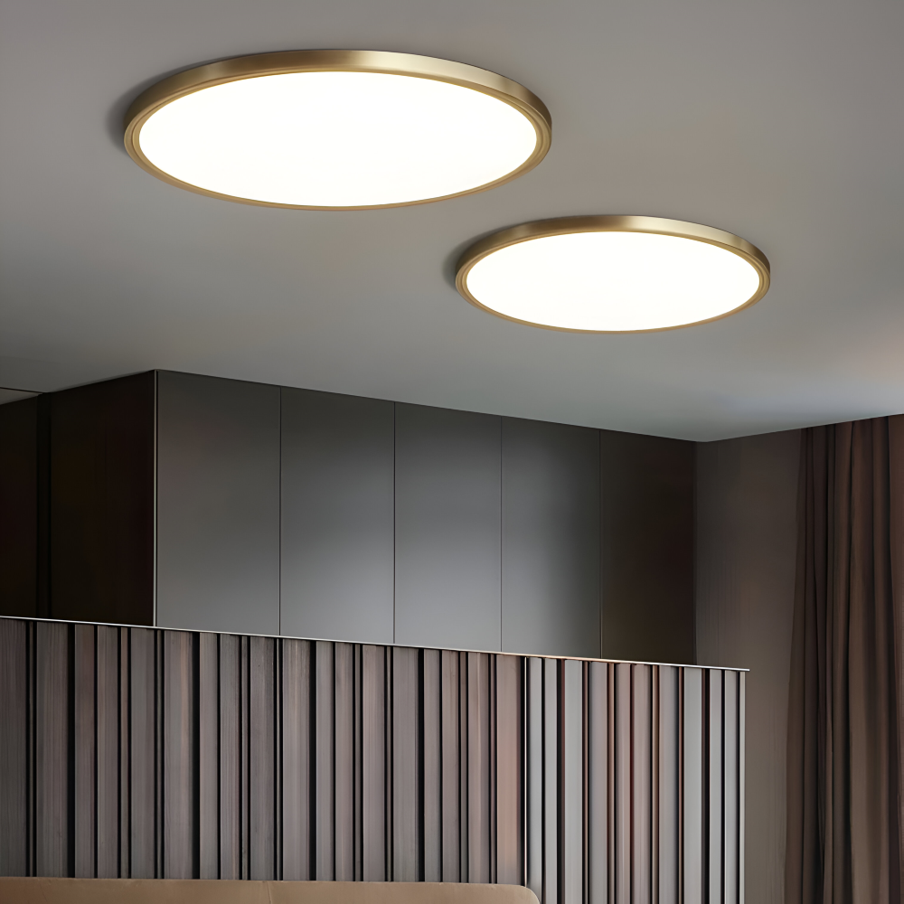 BronzeHalo Deckenleuchte - Ultradünne Minimalistische Runde LED Deckenleuchte