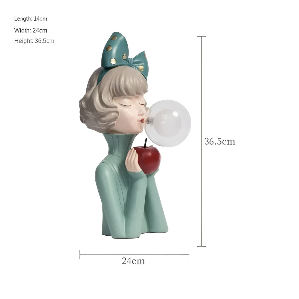 BubbleFairies Tischlampe - Charmantes Quartett Cartoon Mädchen Statuen