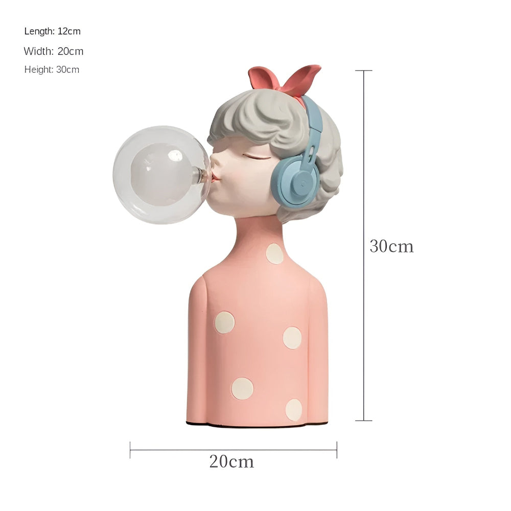 BubbleFairies Tischlampe - Charmantes Quartett Cartoon Mädchen Statuen