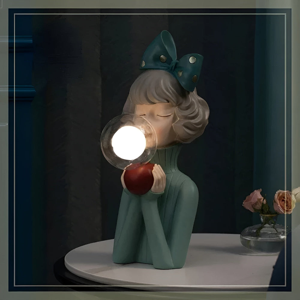 BubbleFairies Tischlampe - Charmantes Quartett Cartoon Mädchen Statuen