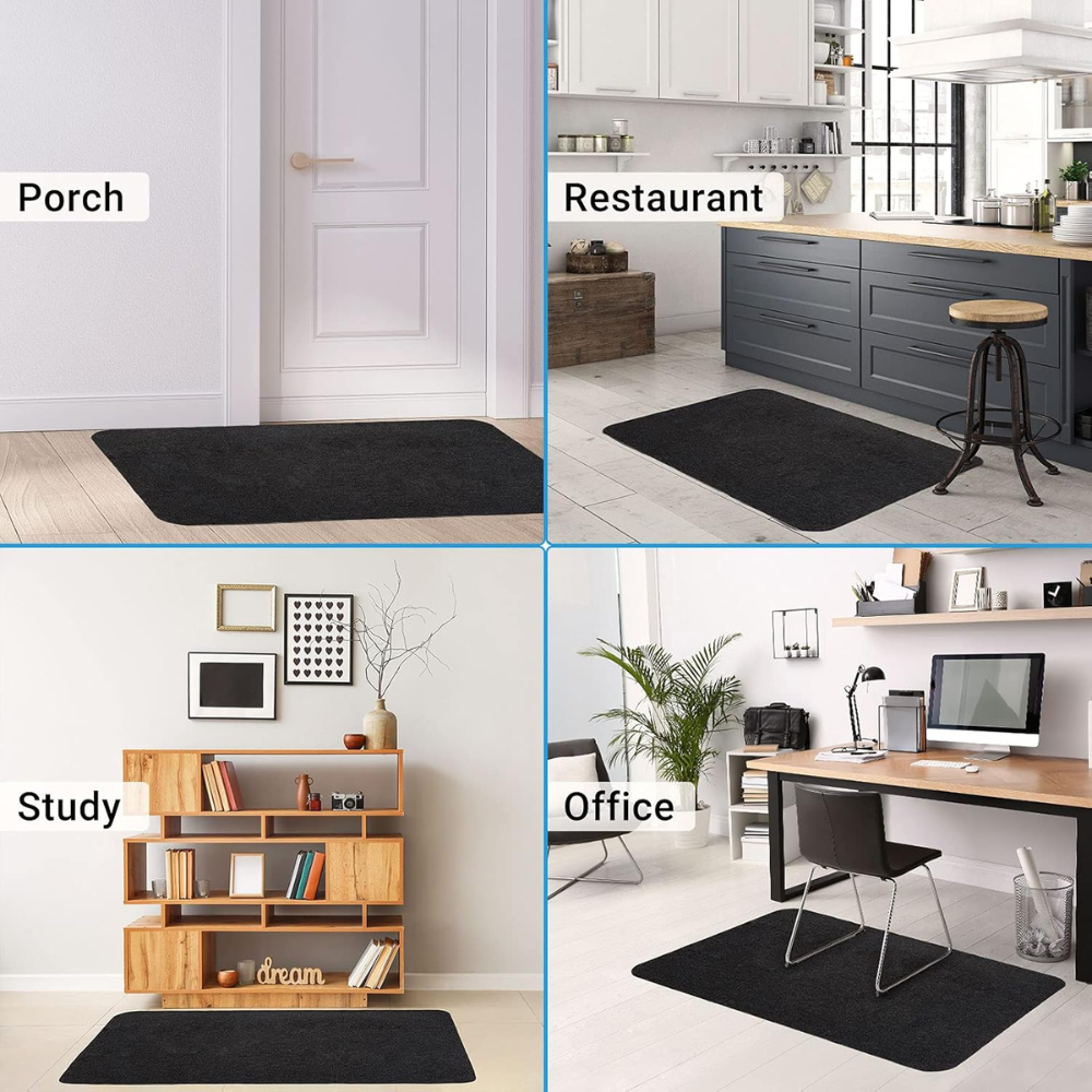 Bürostuhlunterlage für Hartböden 90x120 cm – Zuschneidbare Bodenschutzmatte für Schreibtisch, Büro & Homeoffice