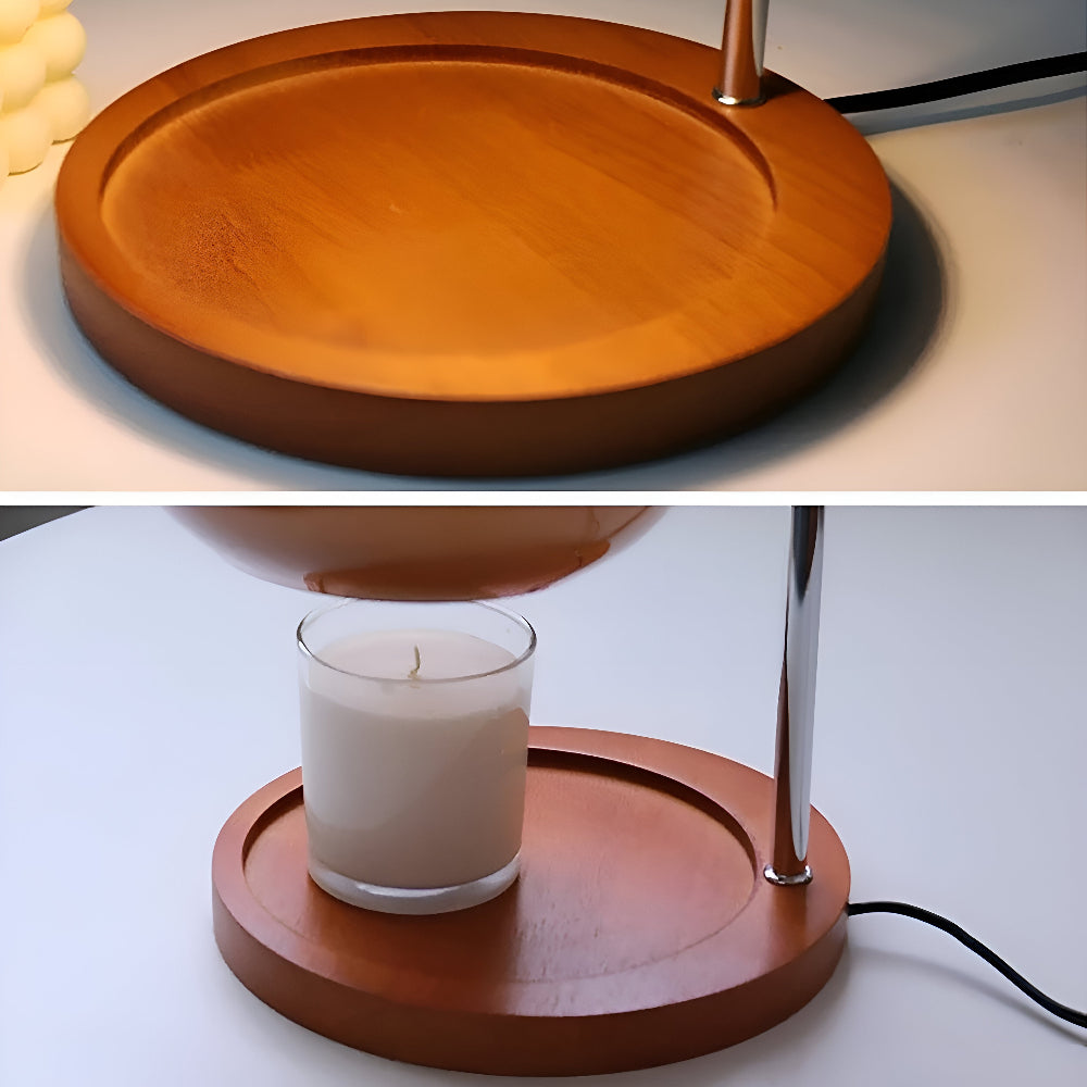 CandleGleam - Dimmbare Metall Glas Kerzenwärmer Lampe mit Retro-Charme