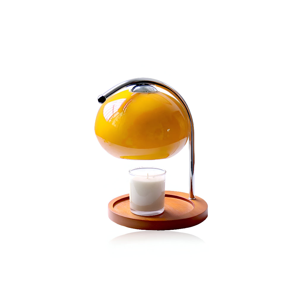 CandleGleam - Dimmbare Metall Glas Kerzenwärmer Lampe mit Retro-Charme