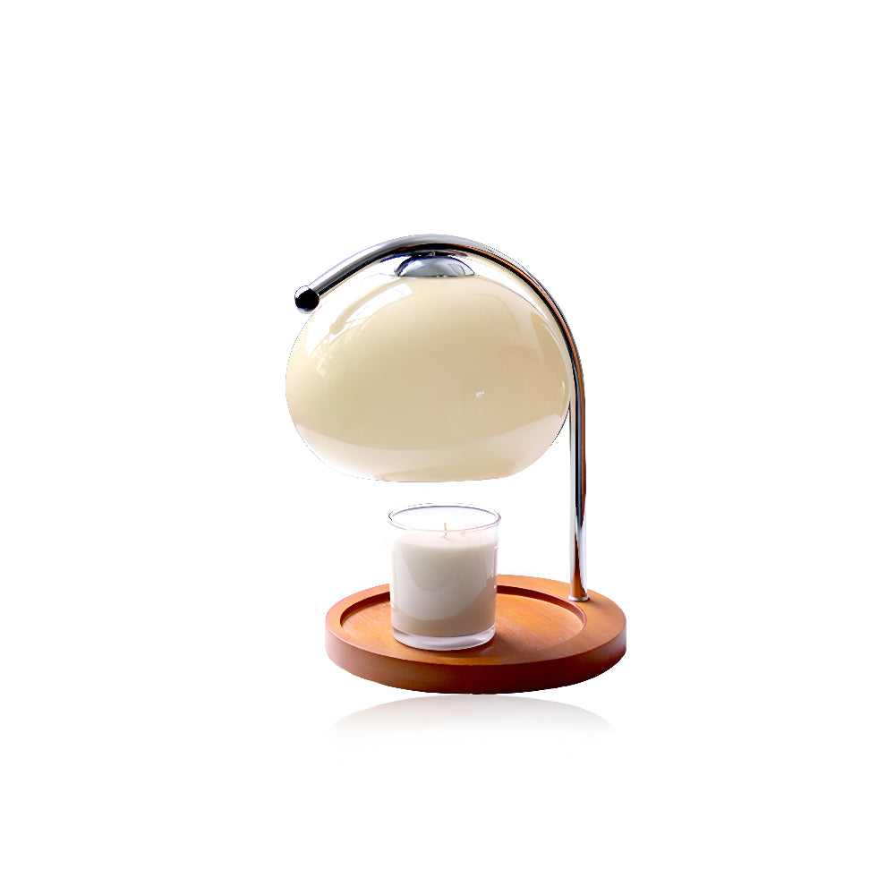 CandleGleam - Dimmbare Metall Glas Kerzenwärmer Lampe mit Retro-Charme