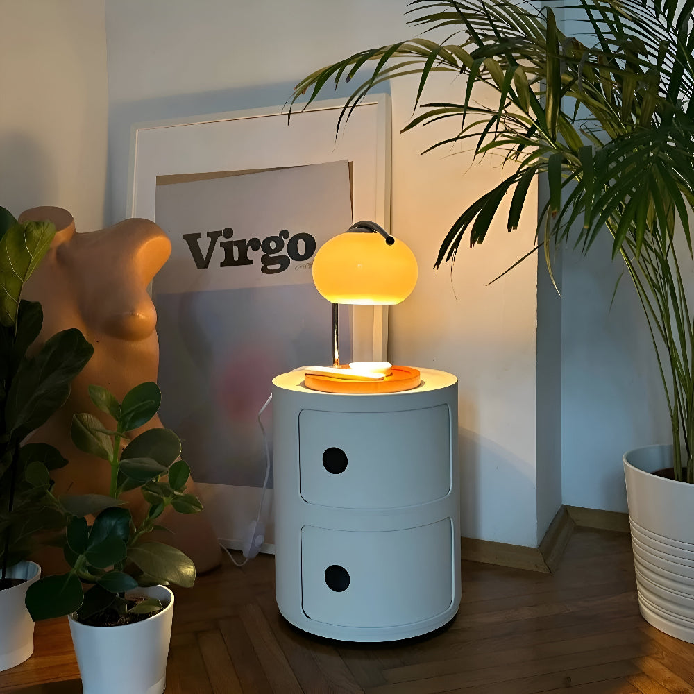 CandleGleam - Dimmbare Metall Glas Kerzenwärmer Lampe mit Retro-Charme