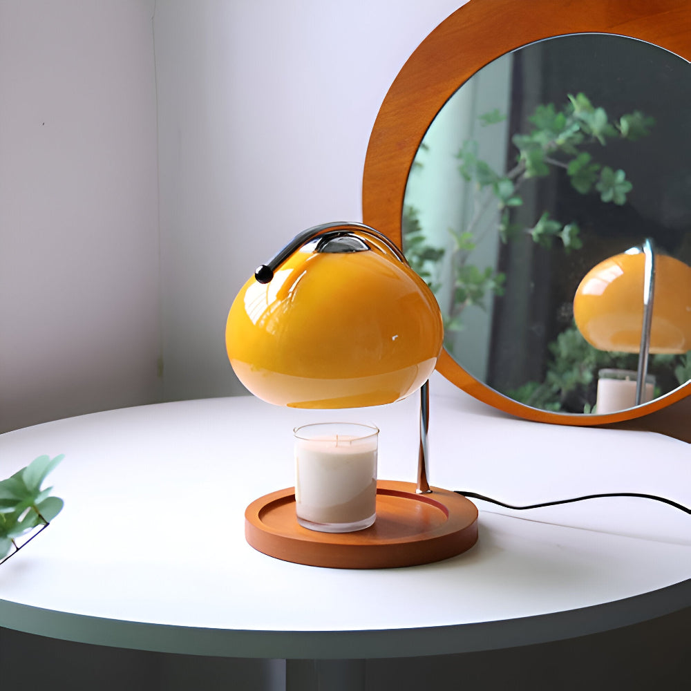 CandleGleam - Dimmbare Metall Glas Kerzenwärmer Lampe mit Retro-Charme