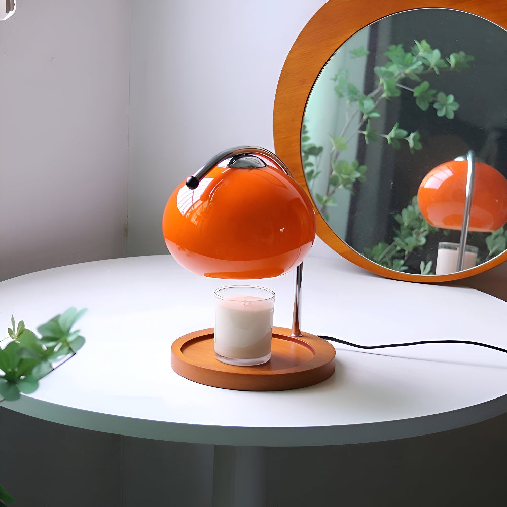 CandleGleam - Dimmbare Metall Glas Kerzenwärmer Lampe mit Retro-Charme