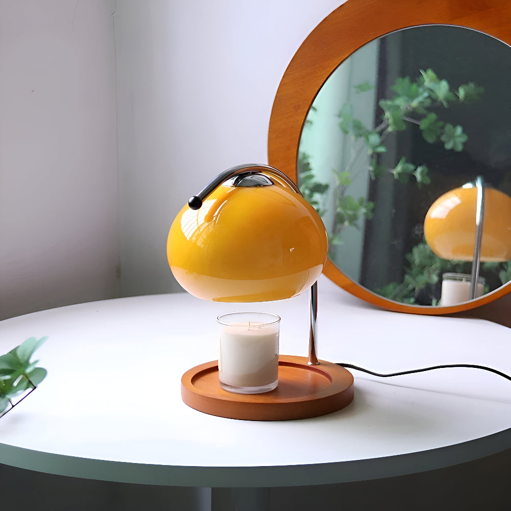CandleGleam - Dimmbare Metall Glas Kerzenwärmer Lampe mit Retro-Charme