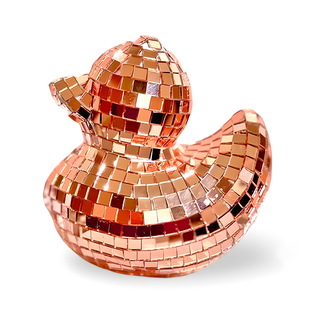 Charmanter Enten Spiegel Disco Ball - Handgemachte Dekorative Ornament für Trendige Schlafzimmer und Stilvolle Tischoberflächen