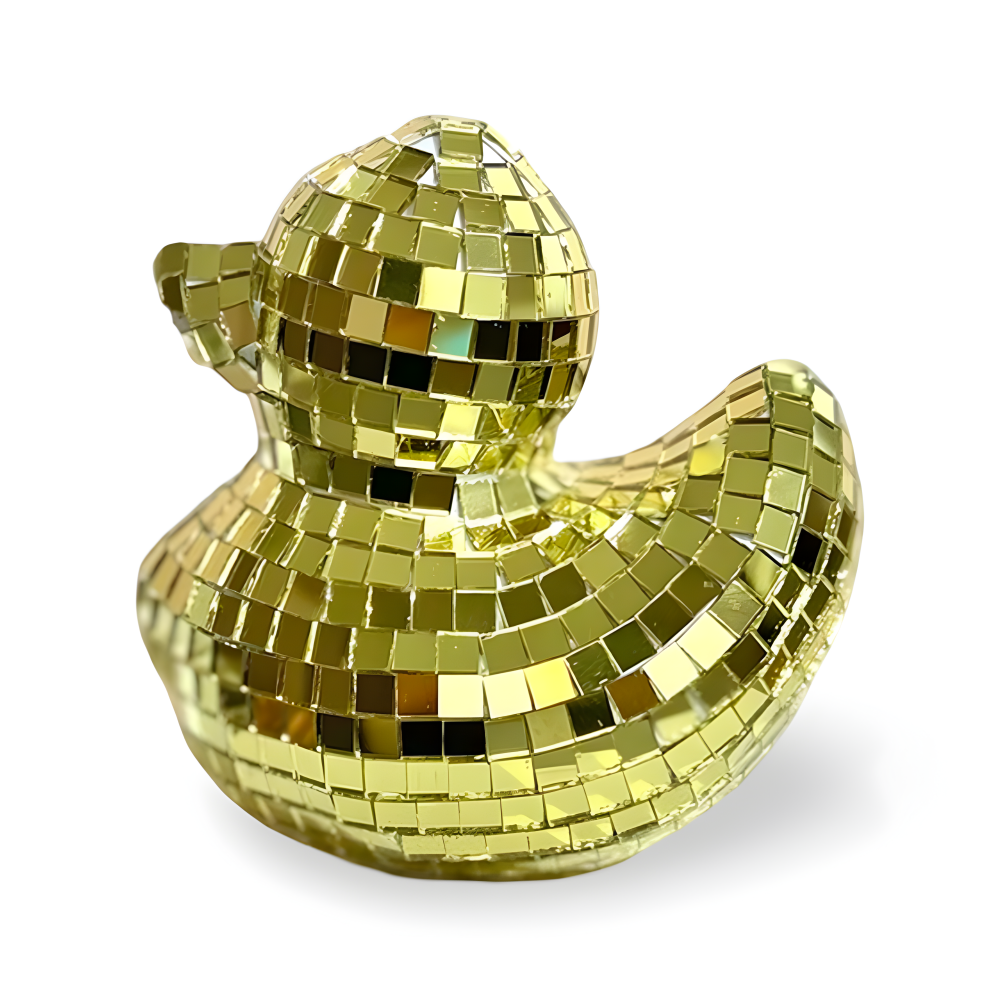 Charmanter Enten Spiegel Disco Ball - Handgemachte Dekorative Ornament für Trendige Schlafzimmer und Stilvolle Tischoberflächen